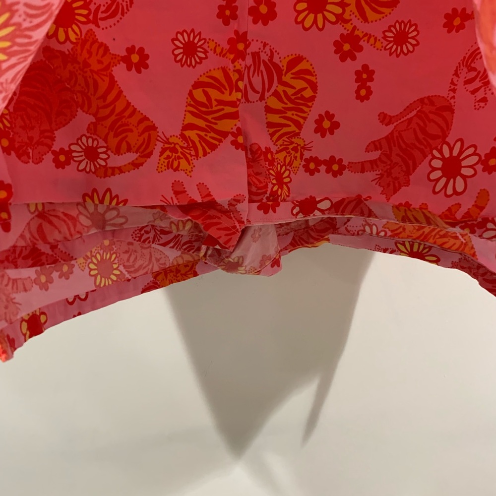 Lilly Pulitzer tiger print mini skort Sz 12 - Picture 4 of 4